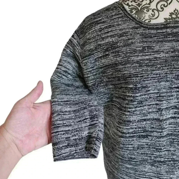 Aritzia Wilfred Blanchard Sweater Cashmere Silk Blend Black White Marl Women's S - Picture 6 of 10